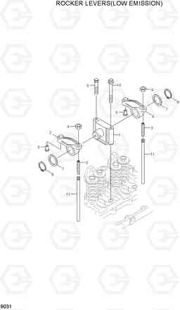 9031 ROCKER LEVERS(LOW EMISSION) R200W/R200W-2, Hyundai