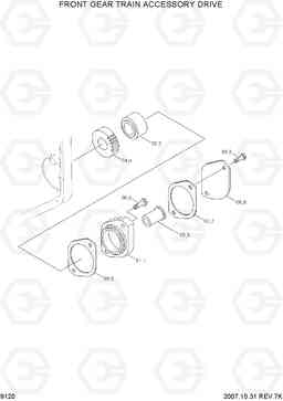 9120 FRONT GEAR TRAIN ACCESSORY DRIVE R200W/R200W-2, Hyundai