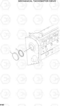 9160 MECHANICAL TACHOMETER DRIVE R200W/R200W-2, Hyundai