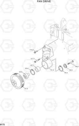 9170 FAN DRIVE R200W/R200W-2, Hyundai