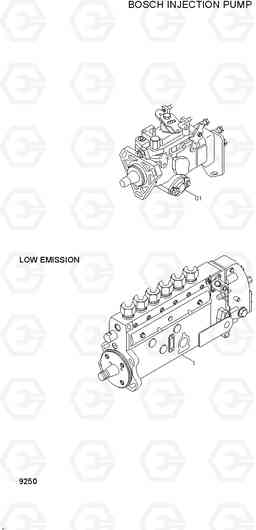 9250 BOSCH INJECTION PUMP R200W/R200W-2, Hyundai