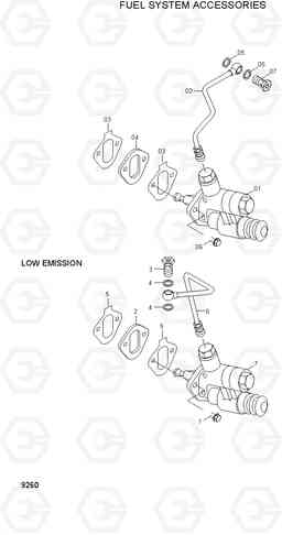 9260 FUEL SYSTEM ACCESSORIES R200W/R200W-2, Hyundai