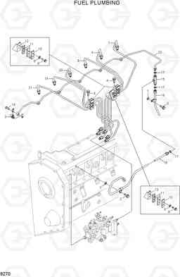 9270 FUEL PLUMBING R200W/R200W-2, Hyundai