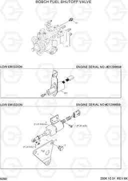 9290 BOSCH FUEL SHUTOFF VALVE R200W/R200W-2, Hyundai