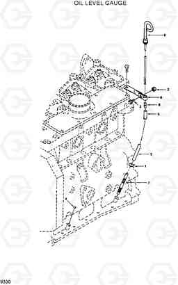 9330 OIL LEVEL GAUGE R200W/R200W-2, Hyundai