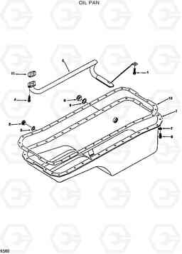 9380 OIL PAN R200W/R200W-2, Hyundai