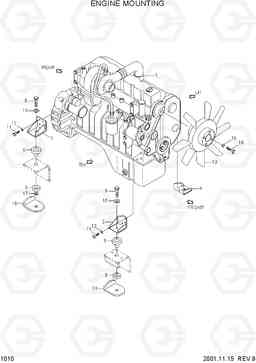 1010 ENGINE MOUNTING R200W-3, Hyundai