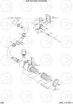 1050 AIR INTAKE SYSTEM R200W-3, Hyundai