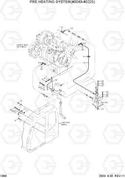 1090 PRE HEATING SYSTEM(#0049-#0225) R200W-3, Hyundai