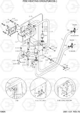 1090A PRE HEATING SYSTEM(#0226-) R200W-3, Hyundai