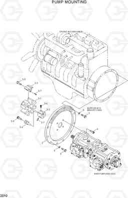 2010 PUMP MOUNTING R200W-3, Hyundai