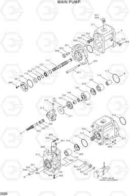 2020 MAIN PUMP R200W-3, Hyundai