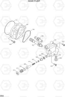 2022 GEAR PUMP R200W-3, Hyundai