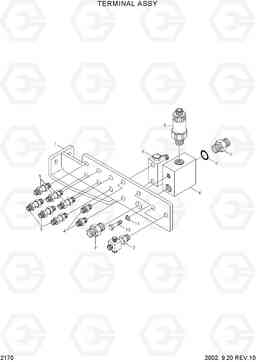 2170 TERMINAL ASSY R200W-3, Hyundai