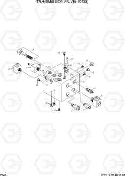 2240 TRANSMISSION VALVE(-#0133) R200W-3, Hyundai