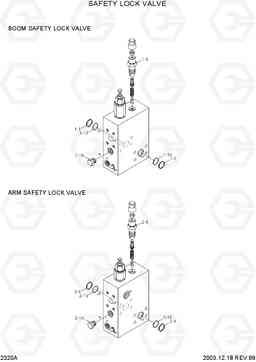 2320A SAFETY LOCK VALVE R200W-3, Hyundai