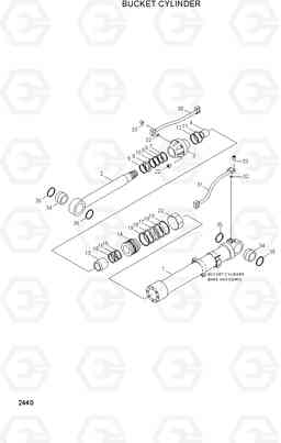 2440 BUCKET CYLINDER R200W-3, Hyundai