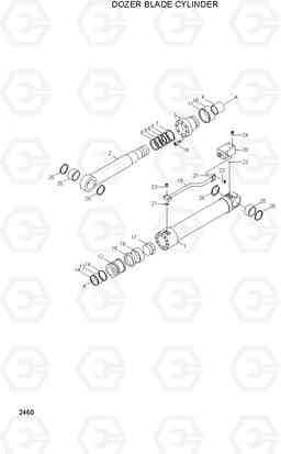 2460 DOZER BLADE CYLINDER R200W-3, Hyundai