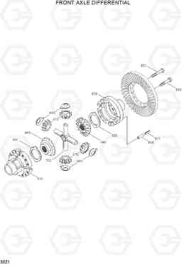 3021 FRONT AXLE DIFFERENTIAL R200W-3, Hyundai