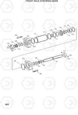 3025 FRONT AXLE STEERING GEAR R200W-3, Hyundai