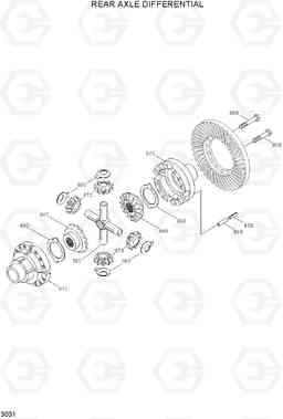 3031 REAR AXLE DIFFERENTIAL R200W-3, Hyundai