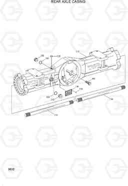 3032 REAR AXLE CASING R200W-3, Hyundai