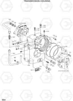 3042 TRANSMISSION HOUSING R200W-3, Hyundai