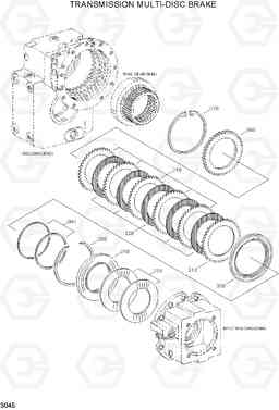 3045 TRANSMISSION MULTI-DISC BRAKE R200W-3, Hyundai