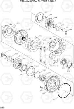 3050 TRANSMISSION OUTPUT GROUP R200W-3, Hyundai