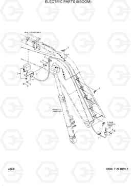 4060 ELECTRIC PARTS 5(BOOM) R200W-3, Hyundai