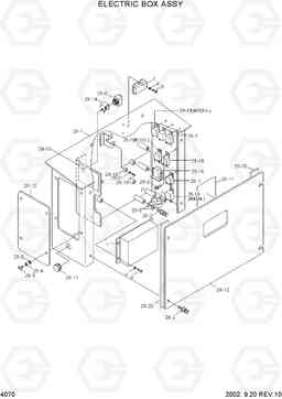 4070 ELECTRIC BOX ASSY R200W-3, Hyundai