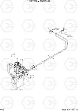 4170 HEATER MOUNTING R200W-3, Hyundai