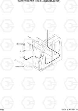 4190 ELECTRIC PRE HEATING(#0049-#0225) R200W-3, Hyundai