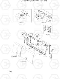 5040 COWLING 3(SIDE COWL ASSY, LH) R200W-3, Hyundai