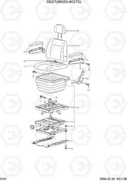 5161 SEAT(#0089-#0278) R200W-3, Hyundai