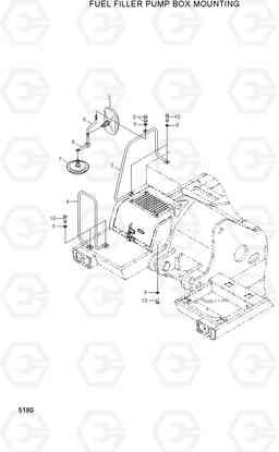 5180 FUEL FILLER PUMP BOX MOUNTING R200W-3, Hyundai