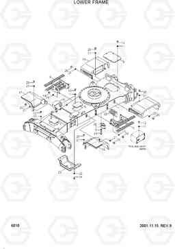 6010 LOWER FRAME R200W-3, Hyundai