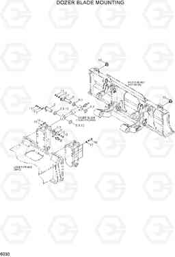 6030 DOZER BLADE MOUNTING R200W-3, Hyundai