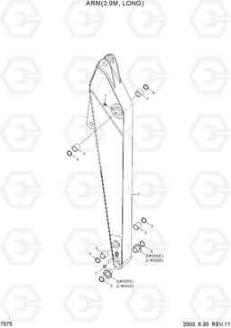 7075 ARM(3.9M, LONG) R200W-3, Hyundai