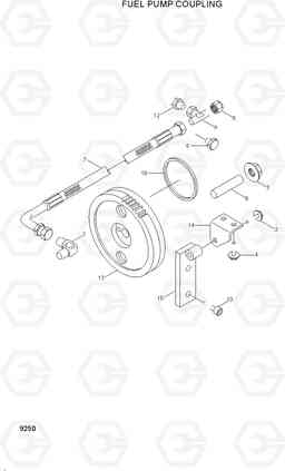 9250 FUEL PUMP COUPLING R200W-3, Hyundai