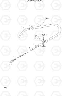 9340 OIL LEVEL GAUGE R200W-3, Hyundai