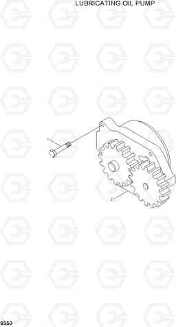 9350 LUBRICATING OIL PUMP R200W-3, Hyundai