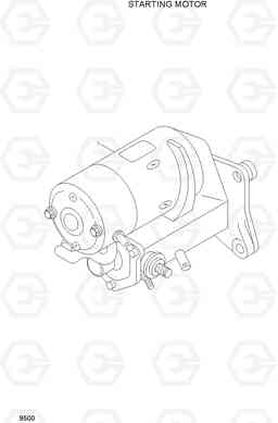 9500 STARTING MOTOR R200W-3, Hyundai