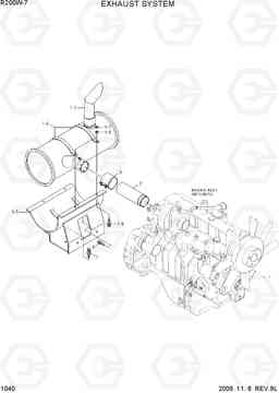 1040 EXHAUST SYSTEM R200W-7, Hyundai