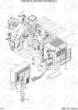 1111 AIRCON & HEATER UNIT(#0579-) R200W-7, Hyundai