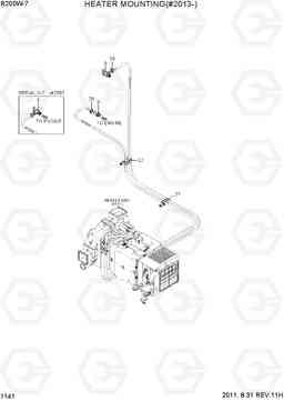 1141 HEATER MOUNTING(#2013-) R200W-7, Hyundai