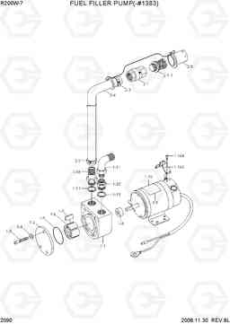 2090 FUEL FILLER PUMP(-#1383) R200W-7, Hyundai