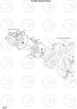 3010 PUMP MOUNTING R200W-7, Hyundai