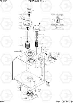 3020 HYDRAULIC TANK R200W-7, Hyundai