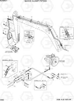 3450 QUICK CLAMP PIPING R200W-7, Hyundai